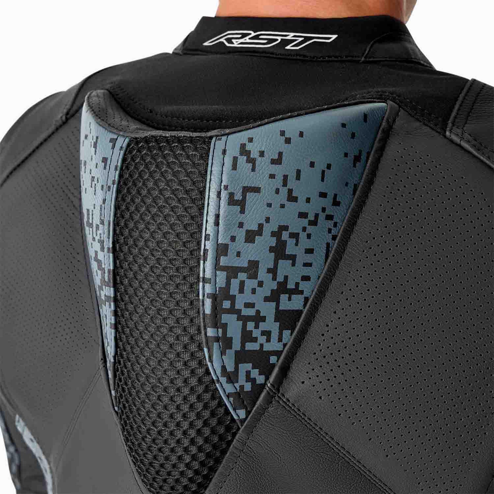 RST Pro Series Supersport-K D3O perforierte Motorrad Lederjacke schwarz/grau 56 Abbildung 7
