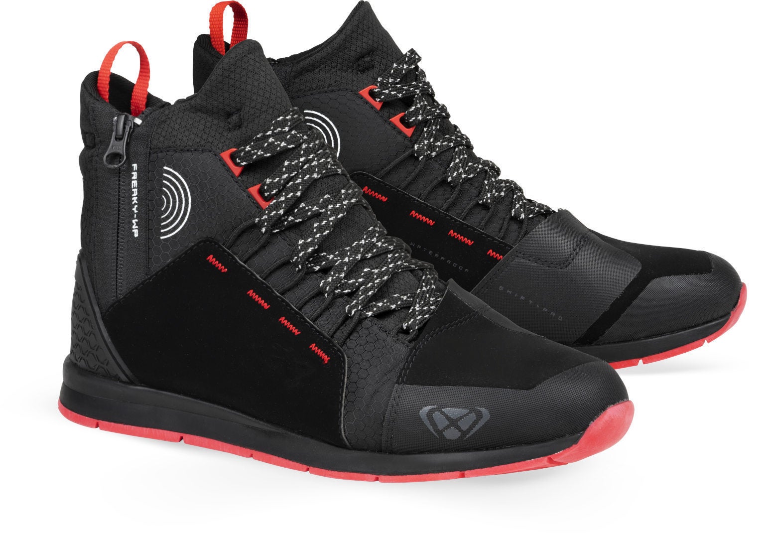 Ixon Freaky WP Motorradschuhe schwarz/weiß/rot 47 Abbildung 1