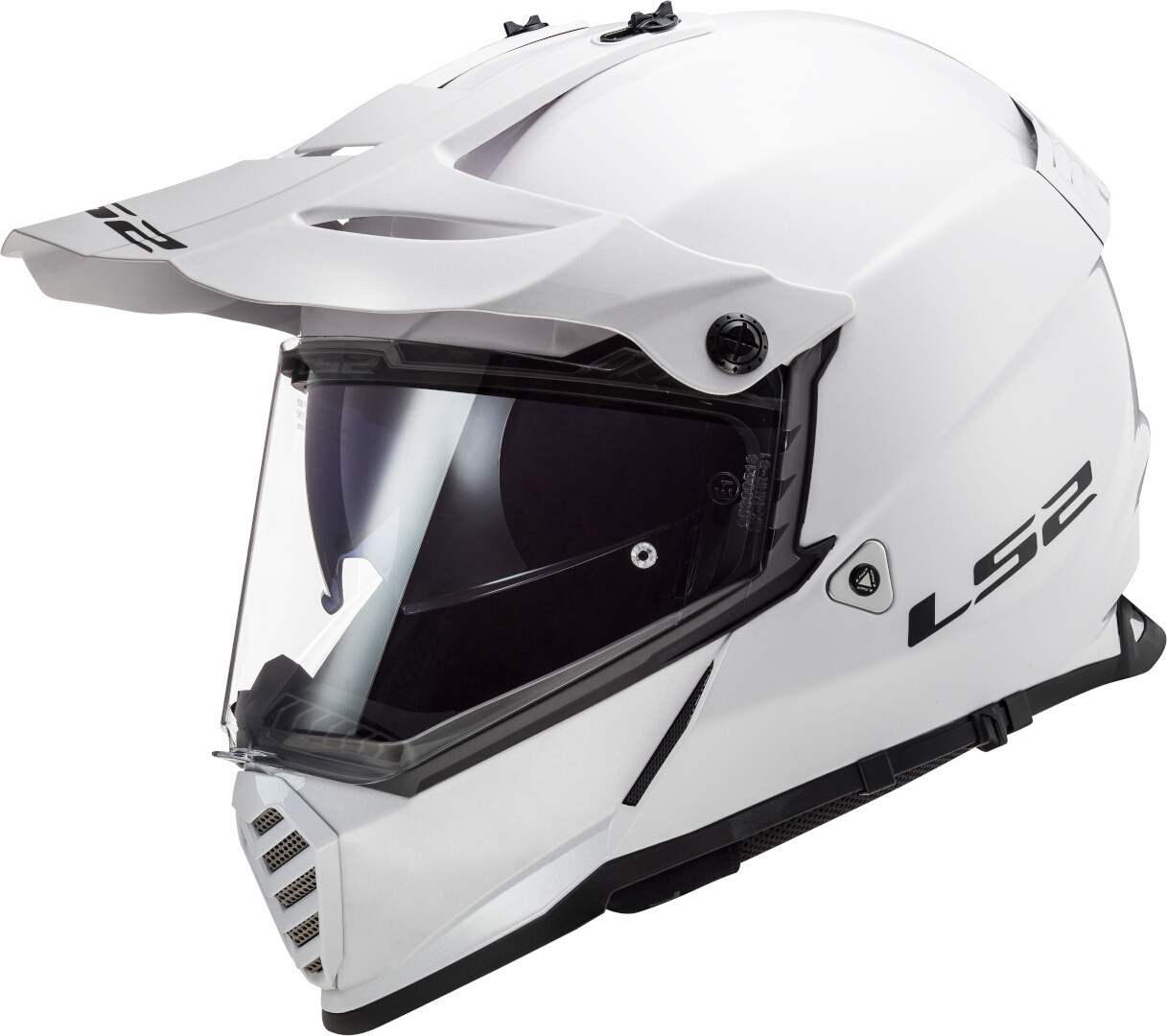 LS2 MX436 Pioneer Evo Cască de motocross alb XXS (51/52) Figura 1