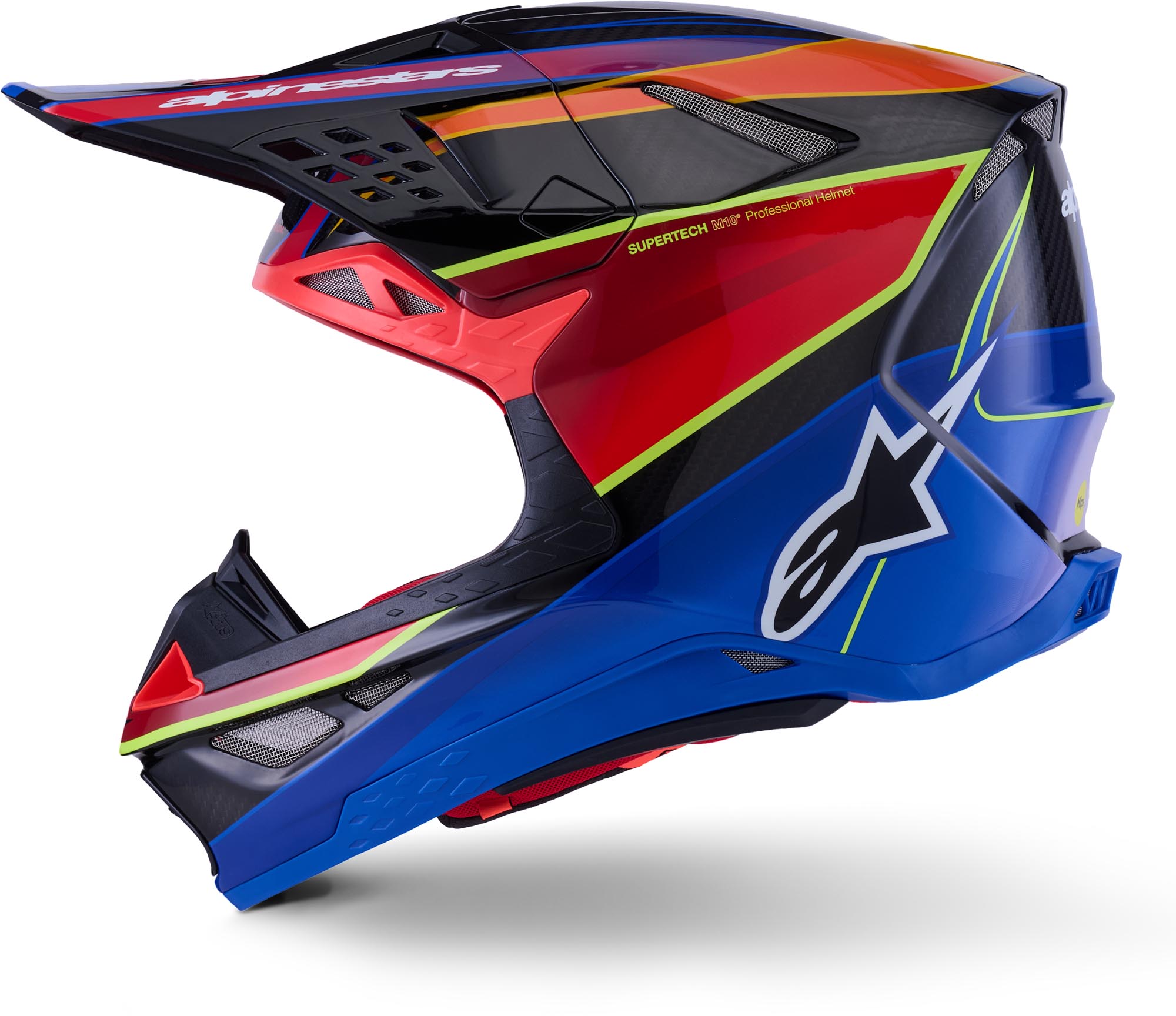 Alpinestars Supertech S-M10 Era 2025 Cască de motocross Albastru/Roșu L (59/60) Figura 6