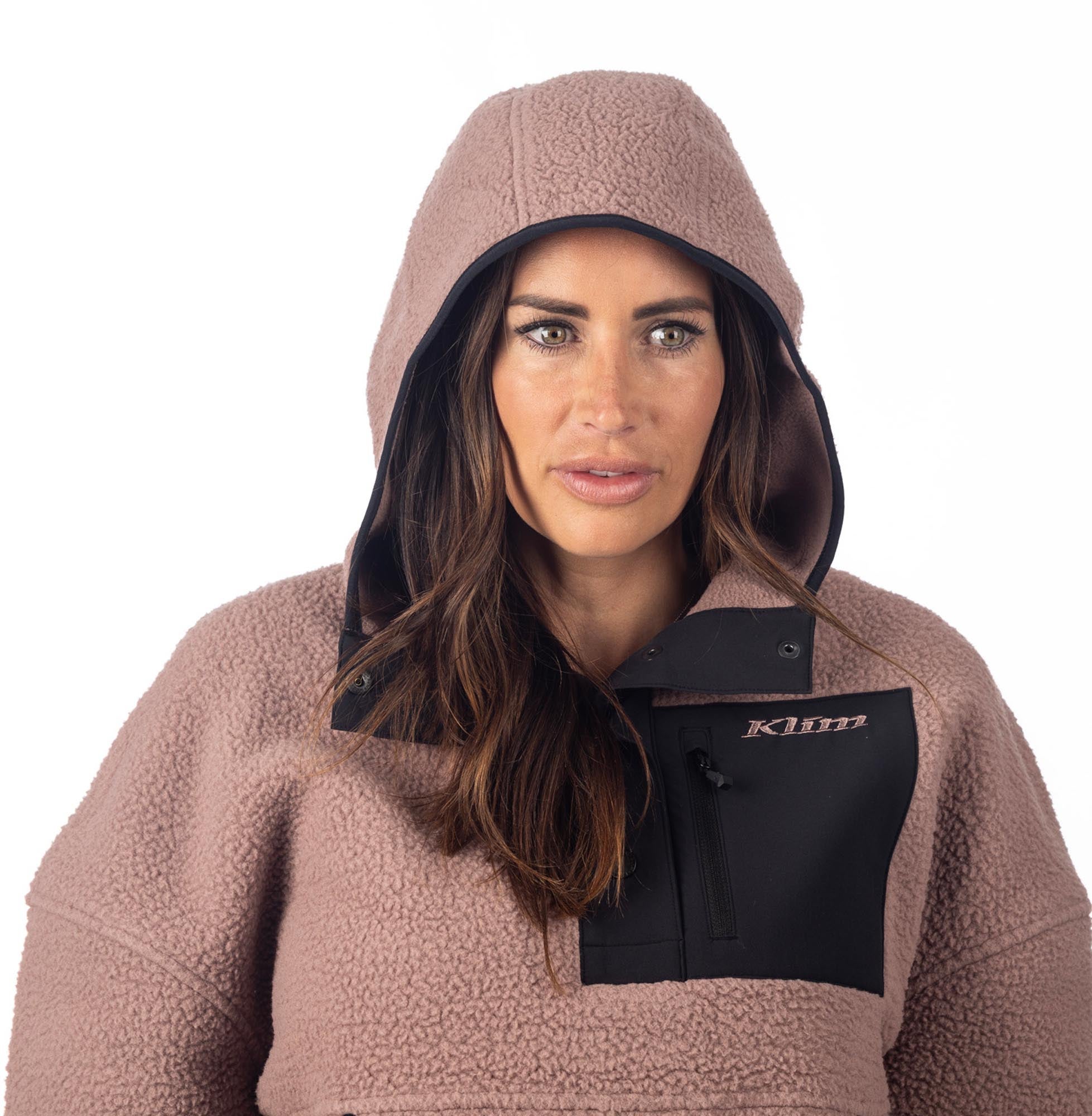 Klim Sira High Pile Moletom de Moleç Feminino malva XL Figura 4