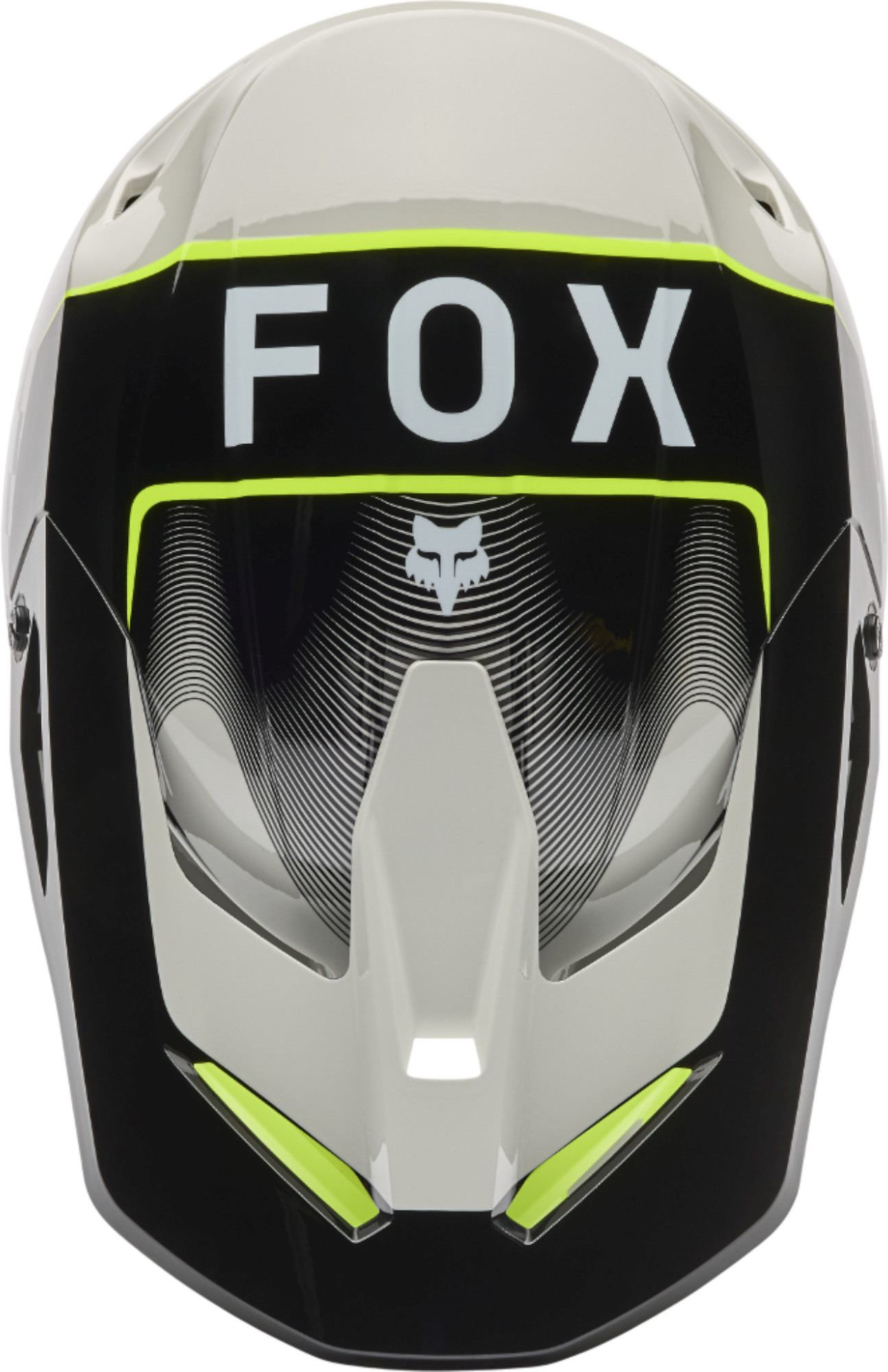 FOX V1 Collect Motocross hjälm svart/grå/gul XS (53/54) Figur 4