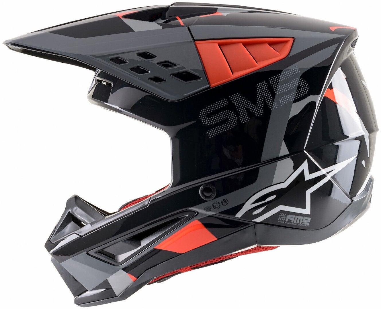 Alpinestars S-M5 Rover Motocross Helmet black/grey/red M (57/58) Figure 6