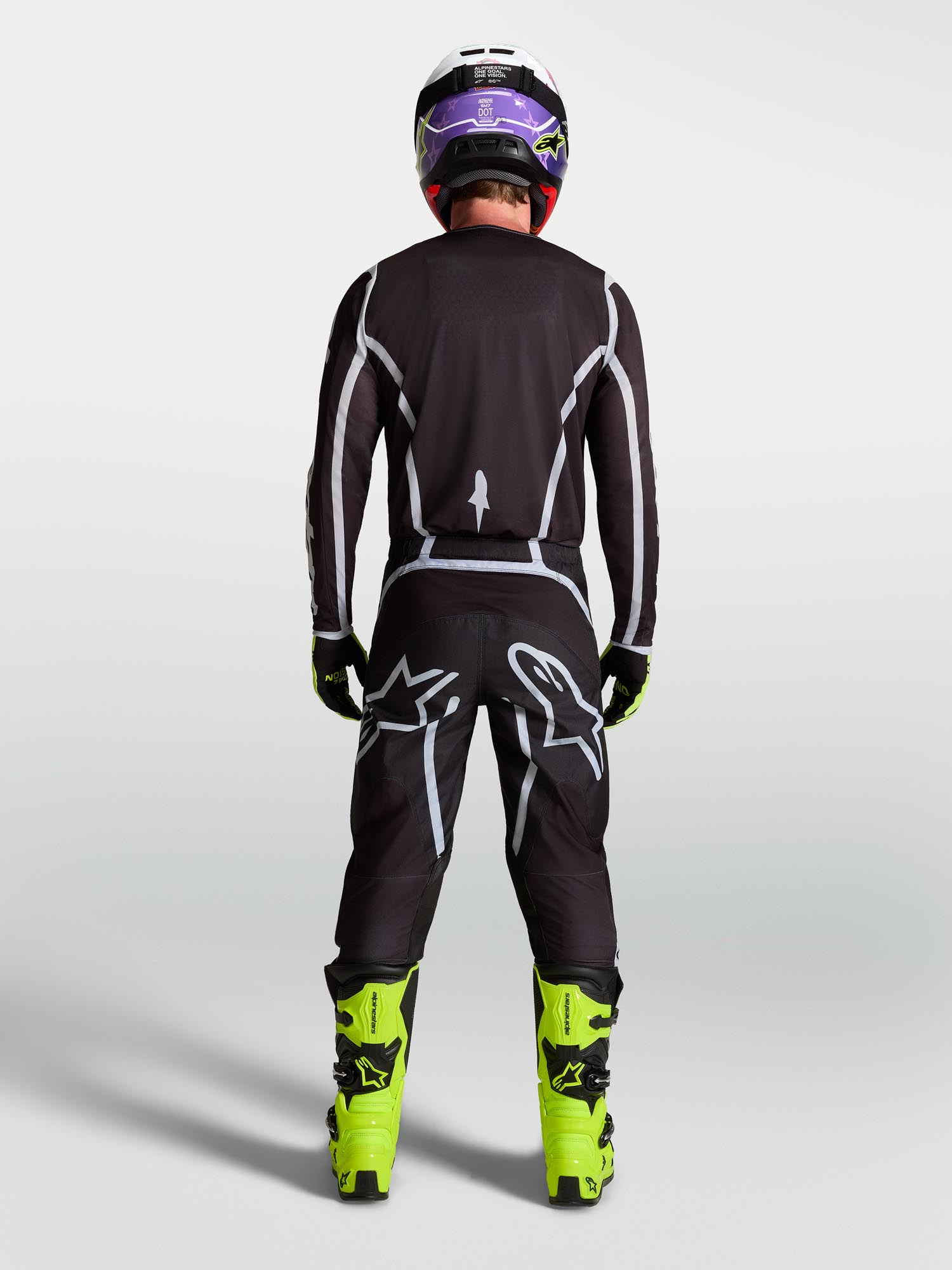 Alpinestars Fluid Apex V2 Motocross-trui Zwart/zilver S Figuur 10
