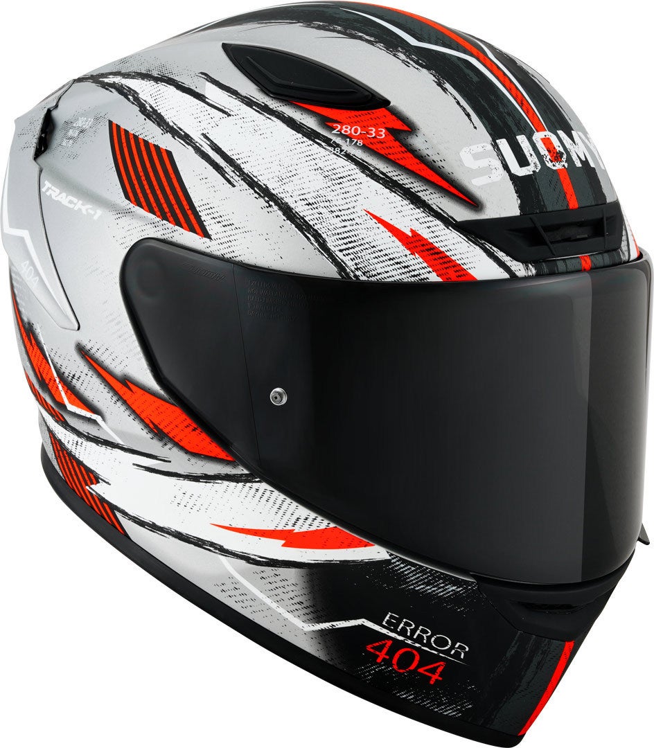 Suomy Track-1 404 Casco Argento/Rosso/Bianco S (55/56) Figura 6