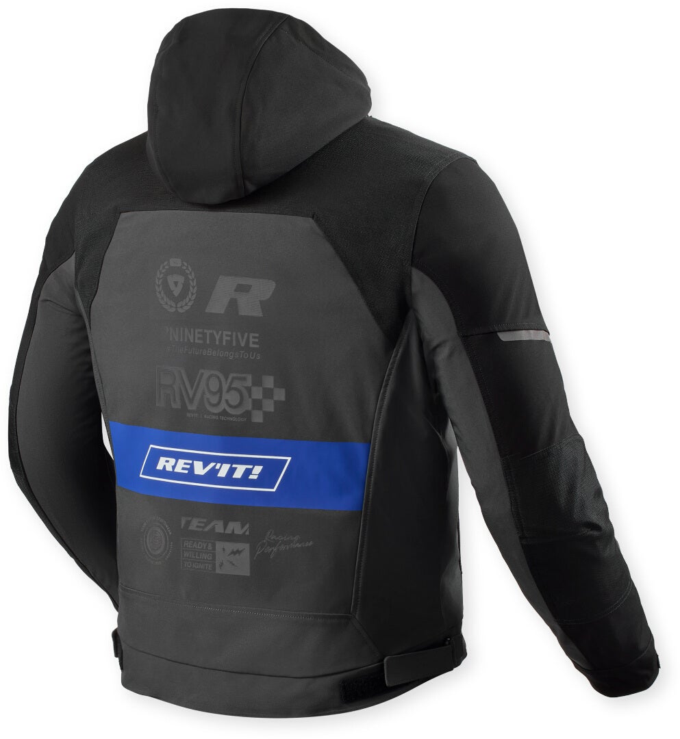 Revit Haste H2O Veste textile de moto imperméable noir/bleu M Figure 2