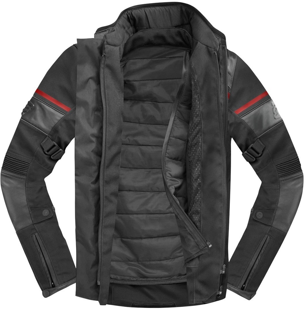 Bogotto Blizzard-X waterproof Motorcycle Textile Jacket black/red XL Figure 3