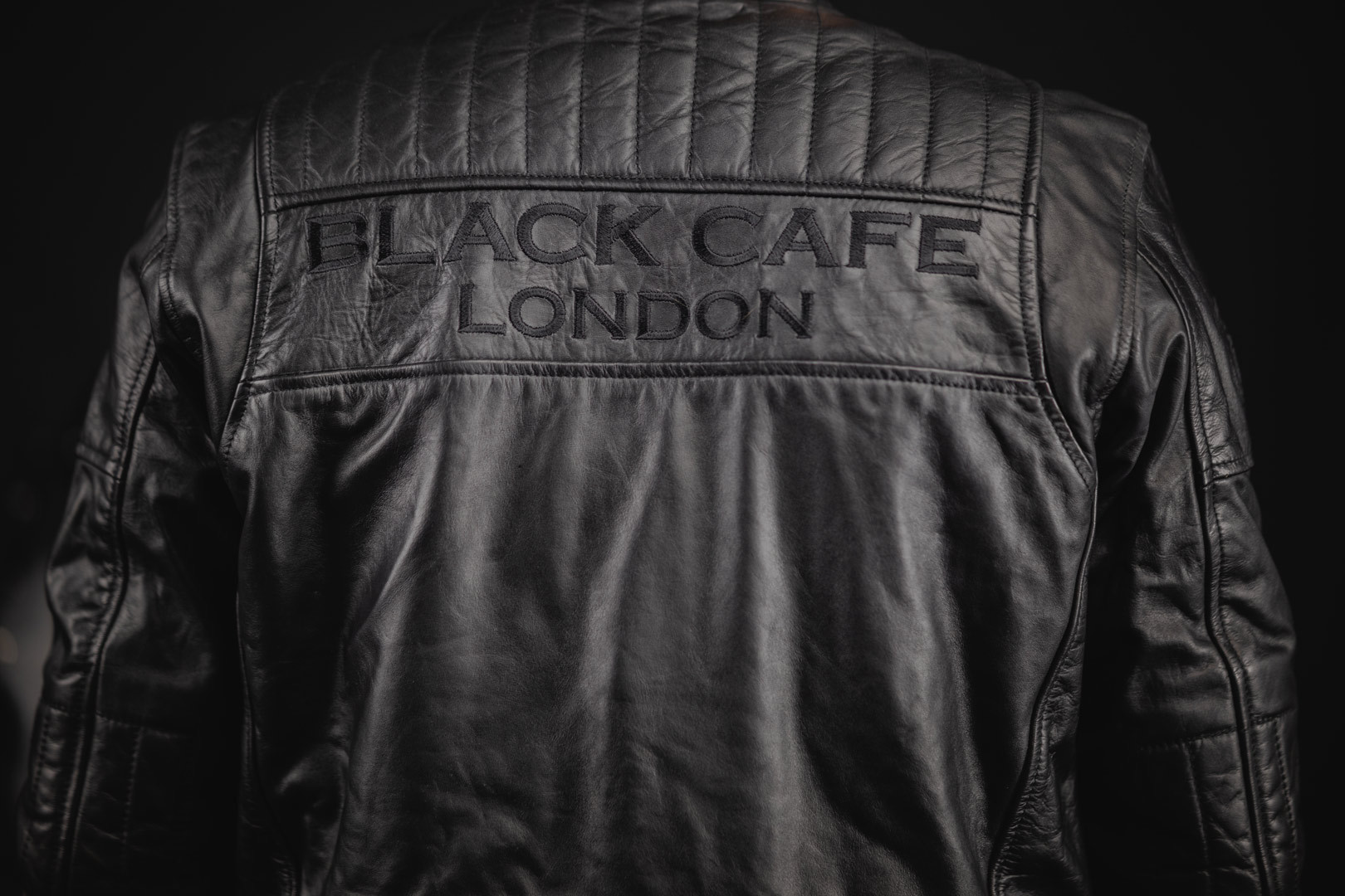 Black-Cafe London Philadelphia Jachetă de piele de motocicletă negru 54 Figura 4