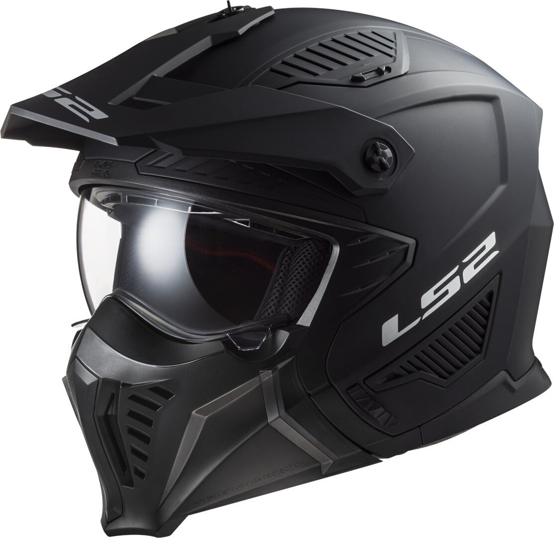 LS2 OF606 Drifter Trial Helm schwarz matt M (57/58) Abbildung 1