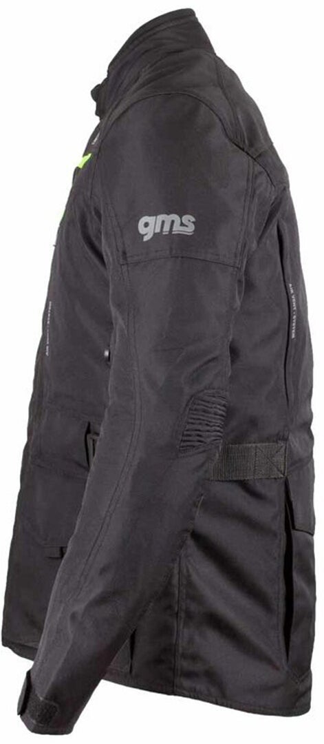 GMS Gear Motorcycle Textile Jacket black/neon 3XL Figure 4