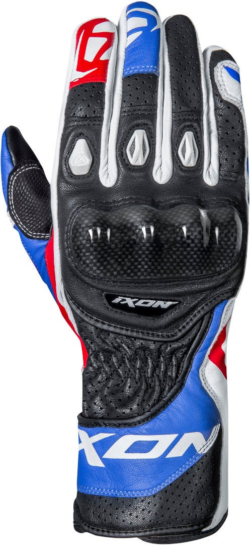 Ixon RS Circuit-R Motorcykel handsker sort/hvid/rød/blå L Figur 1