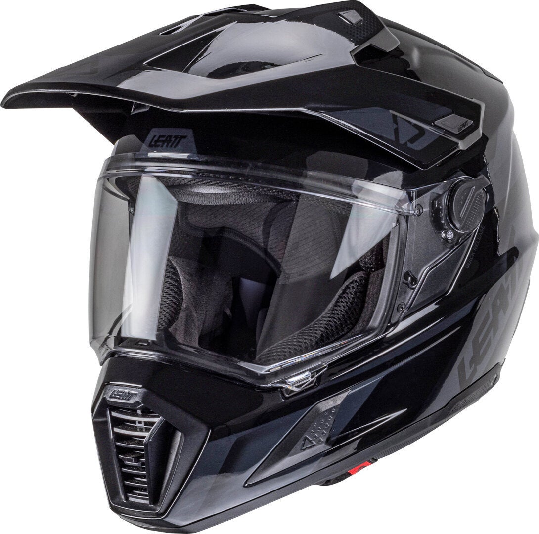 Side view of Leatt ADV 8.5 Helmet with Goggles