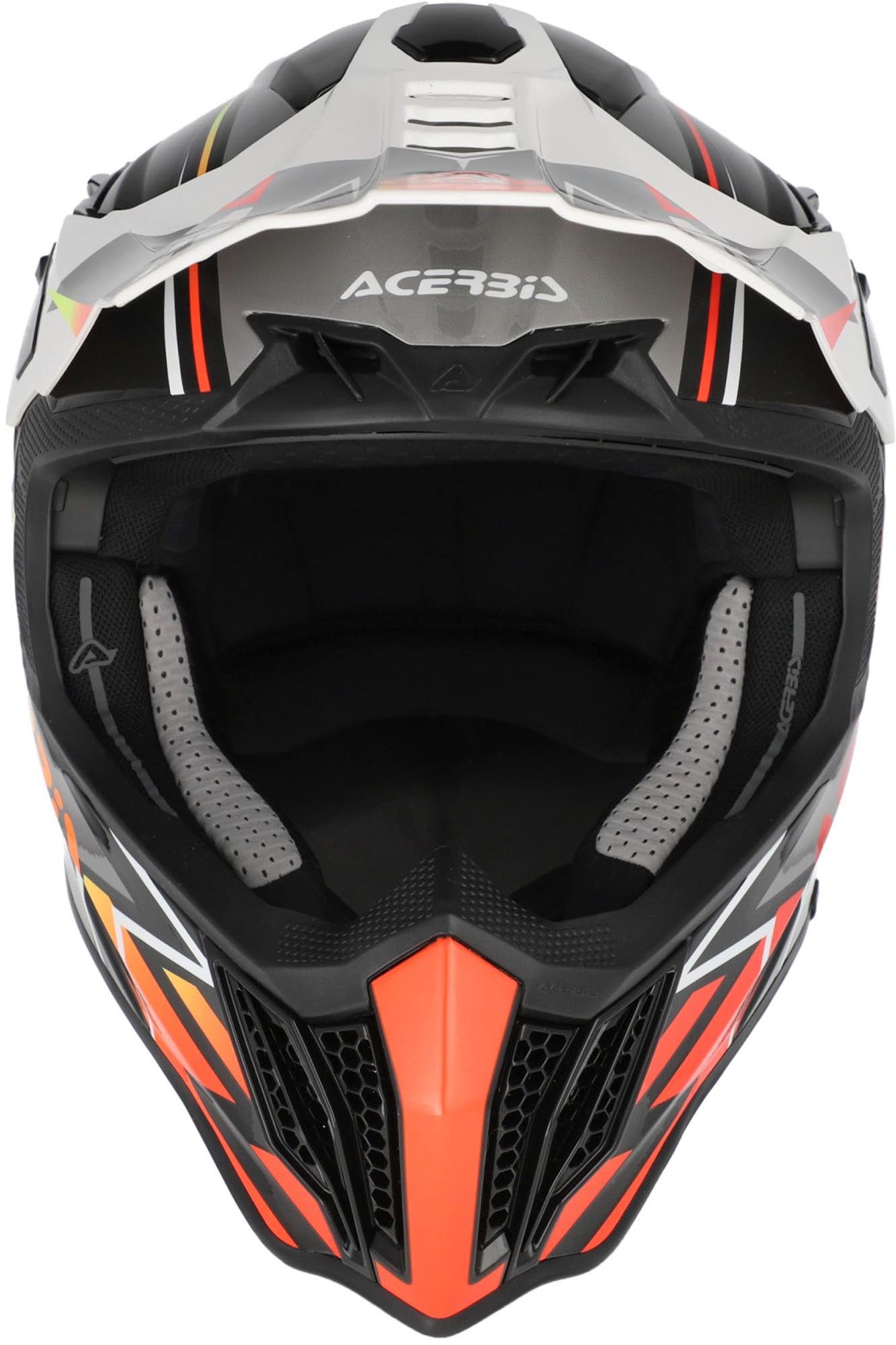 Acerbis Airstrike-X Graphic Motocrosshjelm sort/orange/sølv M (57/58) Figur 4