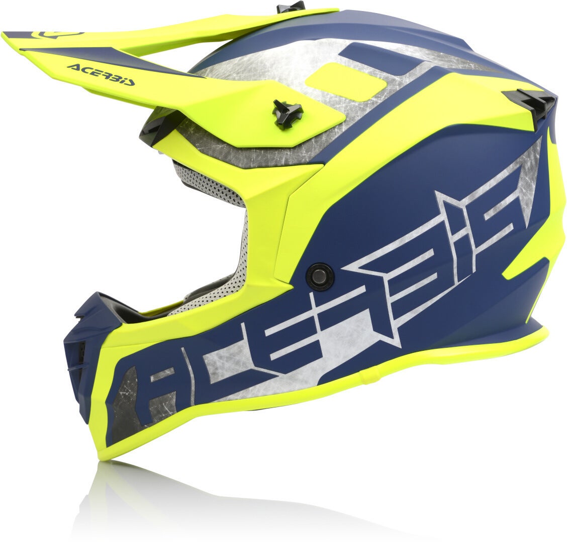 Acerbis Linear Casco Motocross giallo/blu S (55/56) Figura 3