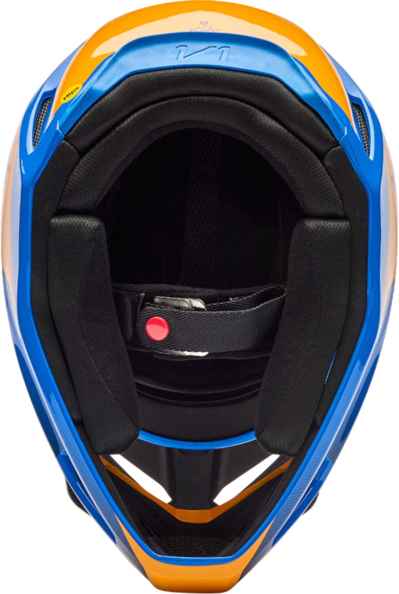 FOX V1 Collect Motorcross helm blauw/oranje M (57/58) Figuur 6