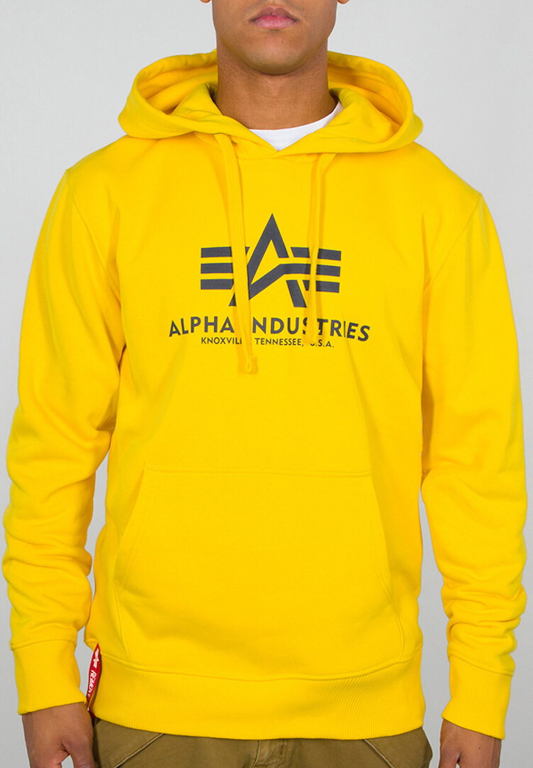 Alpha Industries Basic Hoodie gelb M Abbildung 1