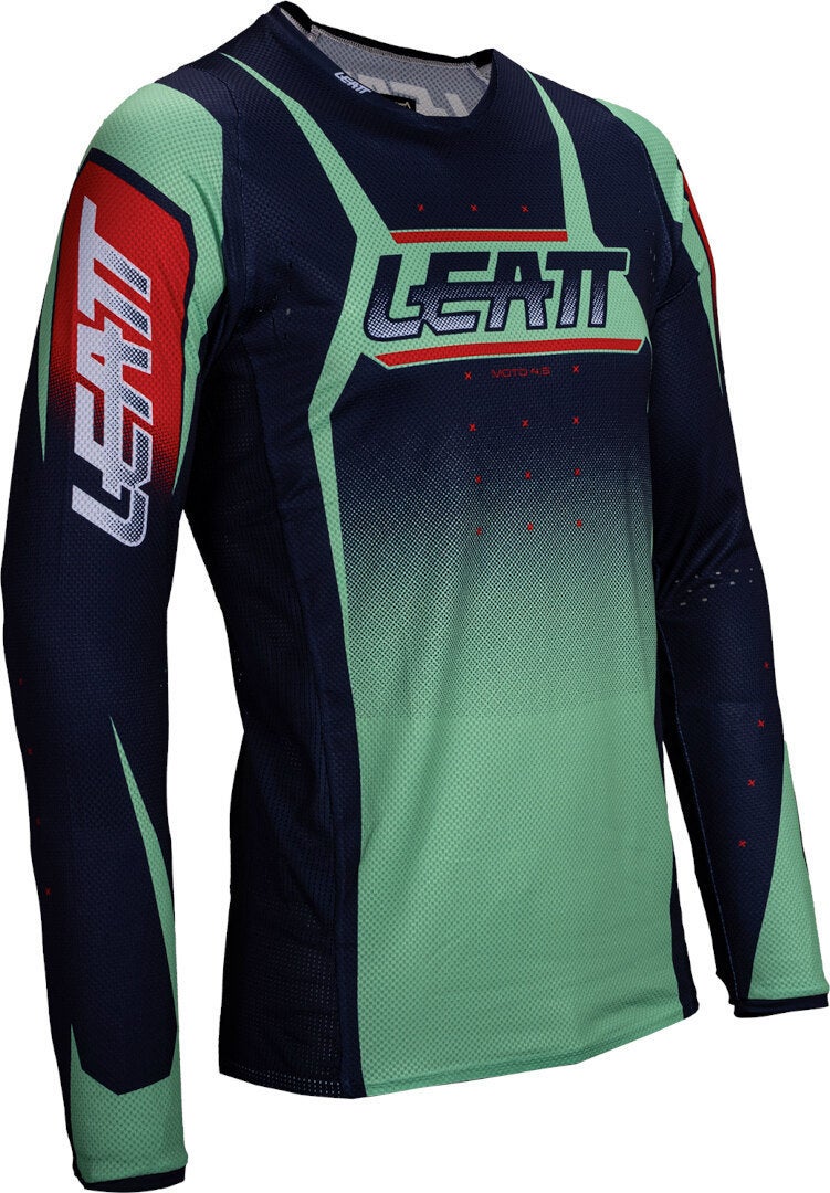 Leatt 4.5 Lite Venom 2025 Maglia da motocross blu/verde/rosso L Figura 1