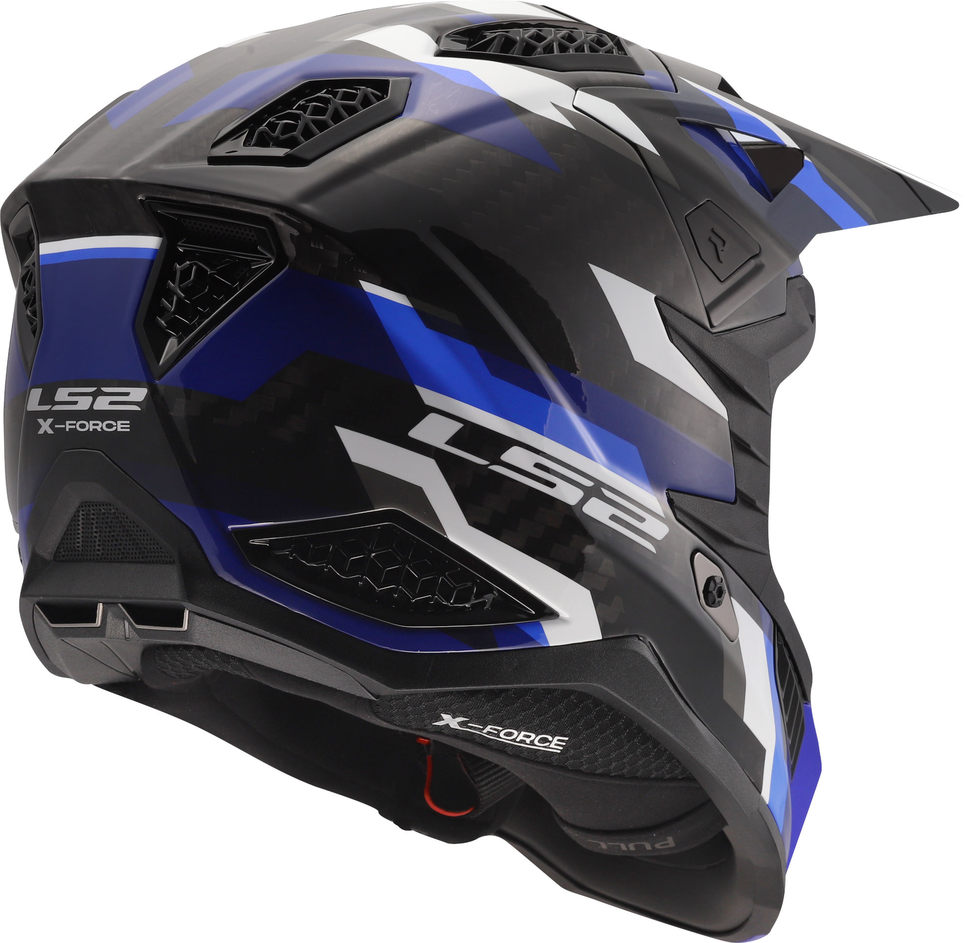 LS2 MX703 X-Force Phantom Motocrosshelm blauw/wit S (55/56) Figuur 5