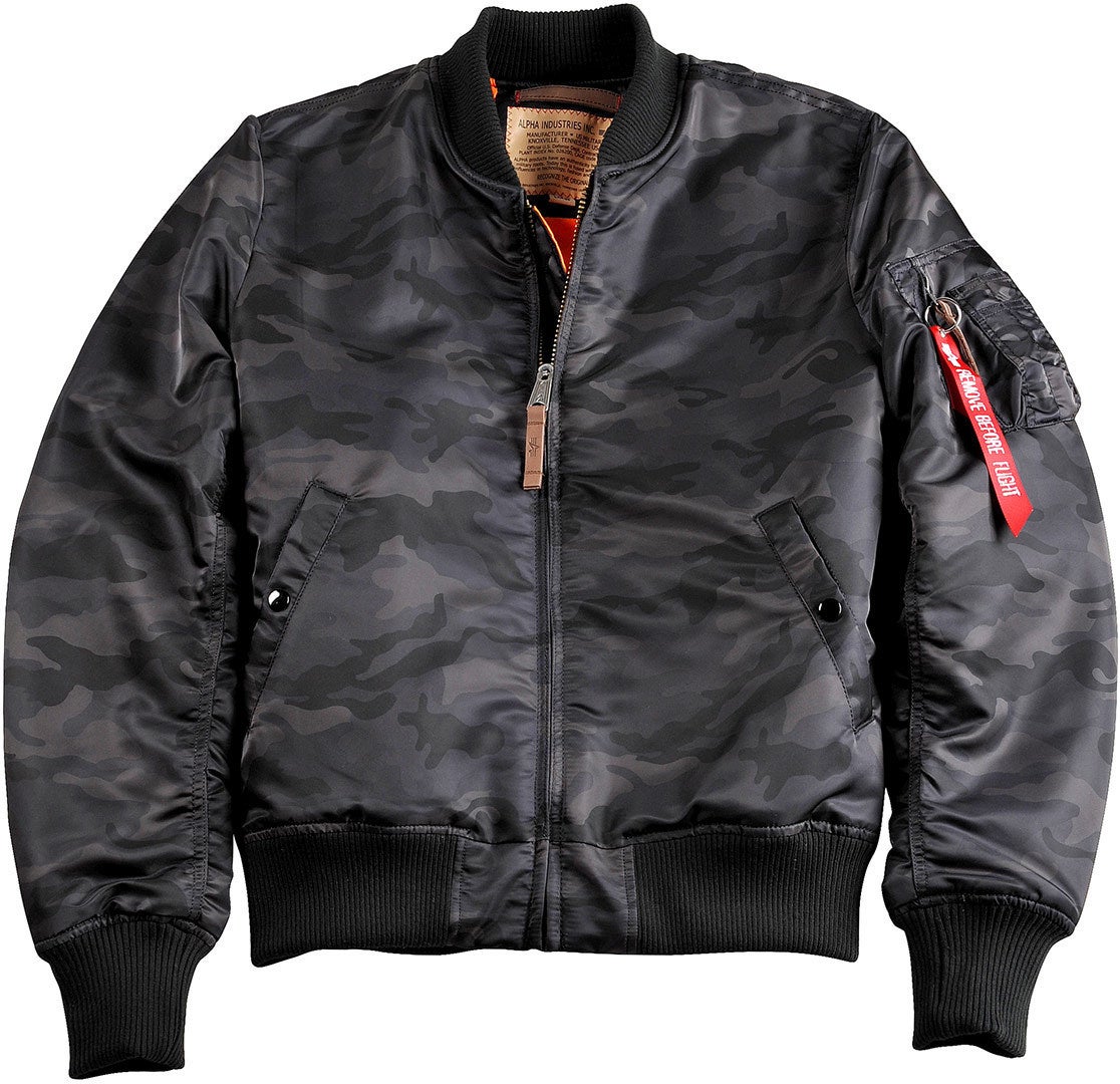 Alpha Industries MA-1 VF 59 Jakke sort/camouflage L Figur 1