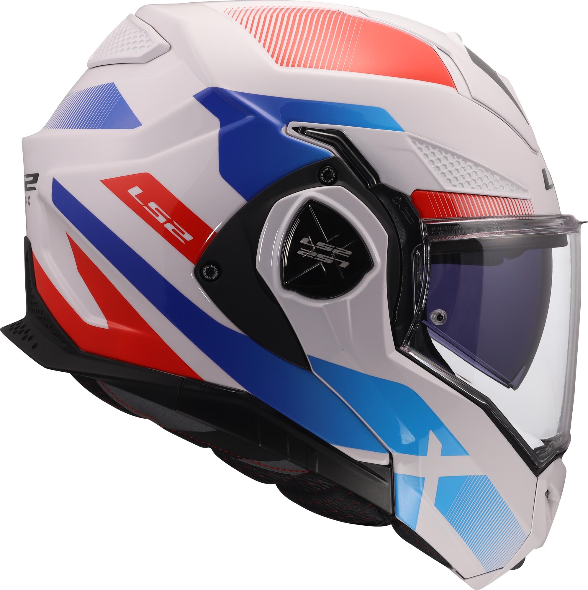 LS2 FF901 Advant X Nova Helm wit/blauw/rood Verlies (59/60) Figuur 6