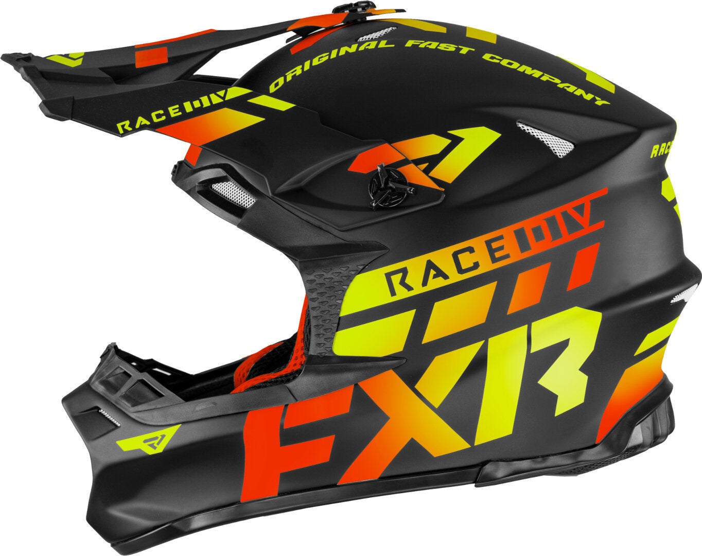 FXR Blade Race Div Motocross Helm schwarz/gelb/rot M (57/58) Abbildung 2