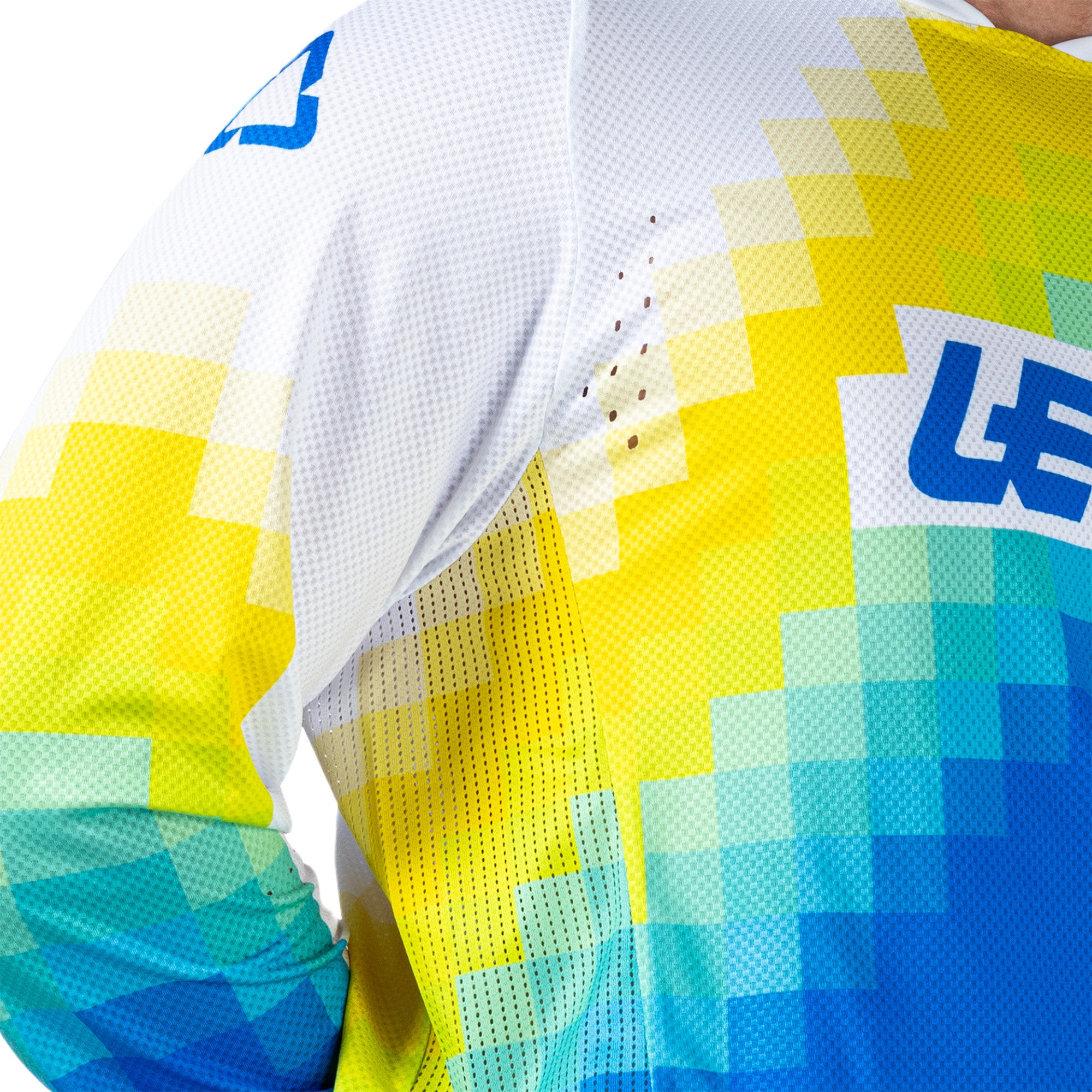 Leatt Moto 4.5 Lite V26 Motocross tröja vit/blå/gul 2XL Figur 6
