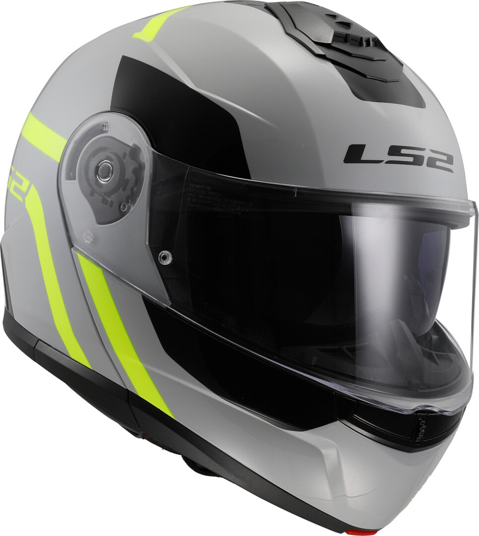 LS2 FF908 Strobe II Autox 頭盔 灰/霓虹黄 男（57/58岁） 图12