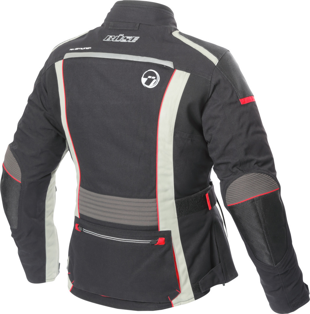 Büse Linda Damen Motorrad Textiljacke schwarz/grau/rot 48 Abbildung 5