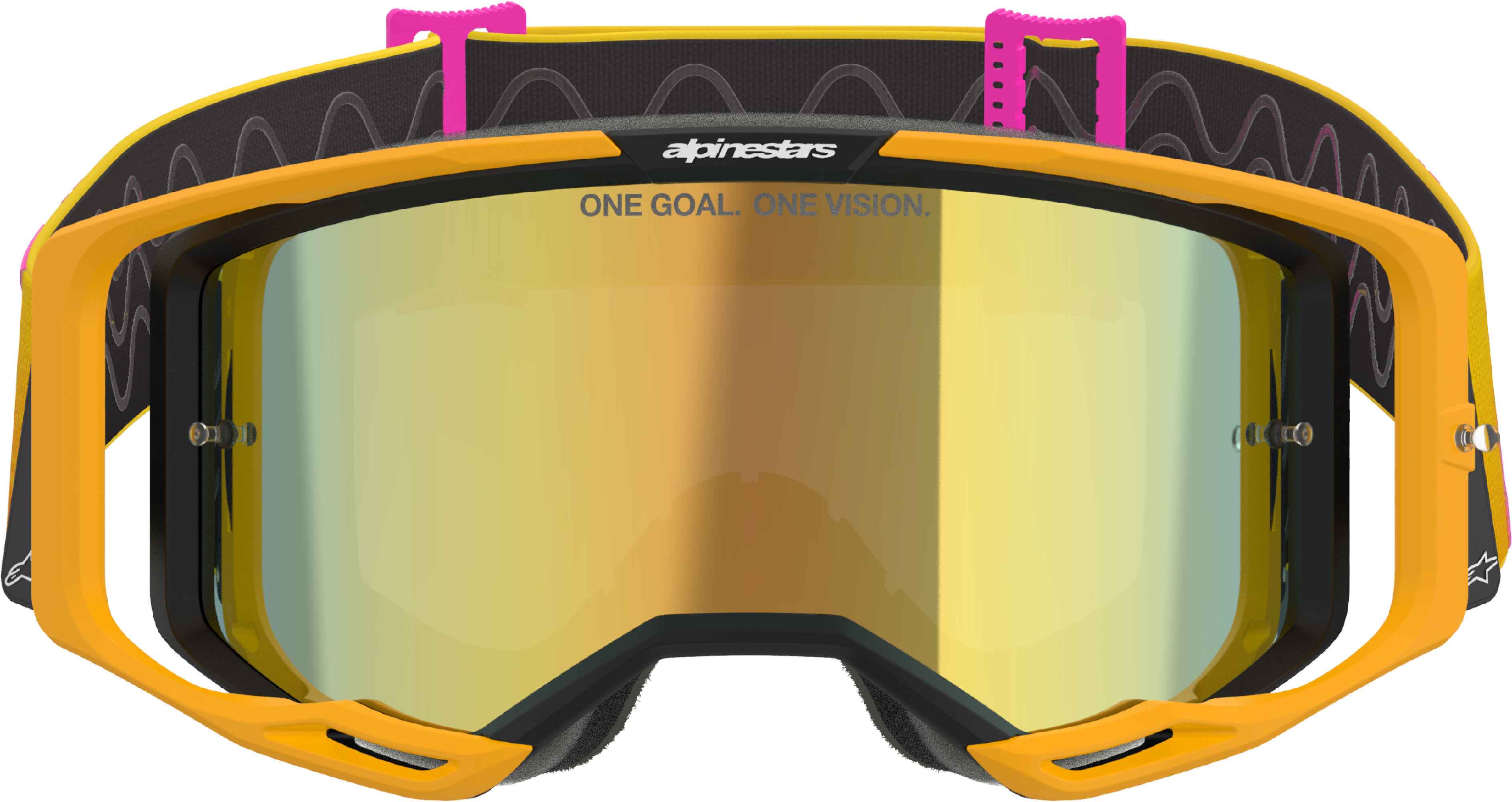 Alpinestars Vision 8 Corp Ochelari de motocross galben/portocaliu Figura 3
