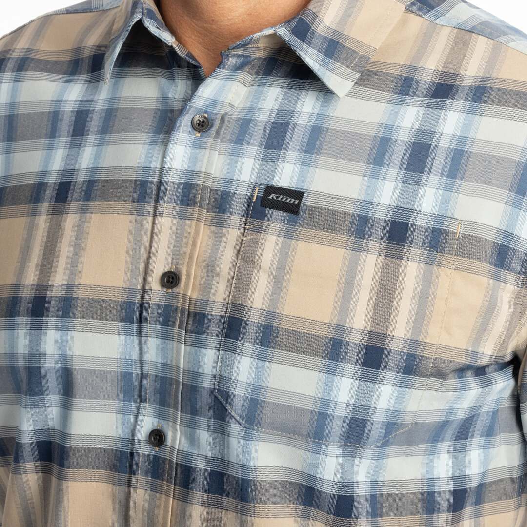 Klim Nero Stretch Hemd hellblau/braun 3XL Abbildung 3