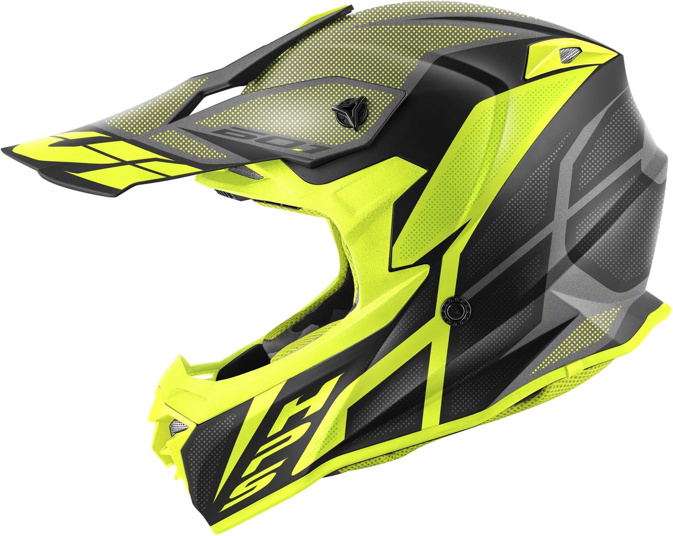 GIVI 60.1 Invert Cross Hjälm svart matt/gul M Figur 2