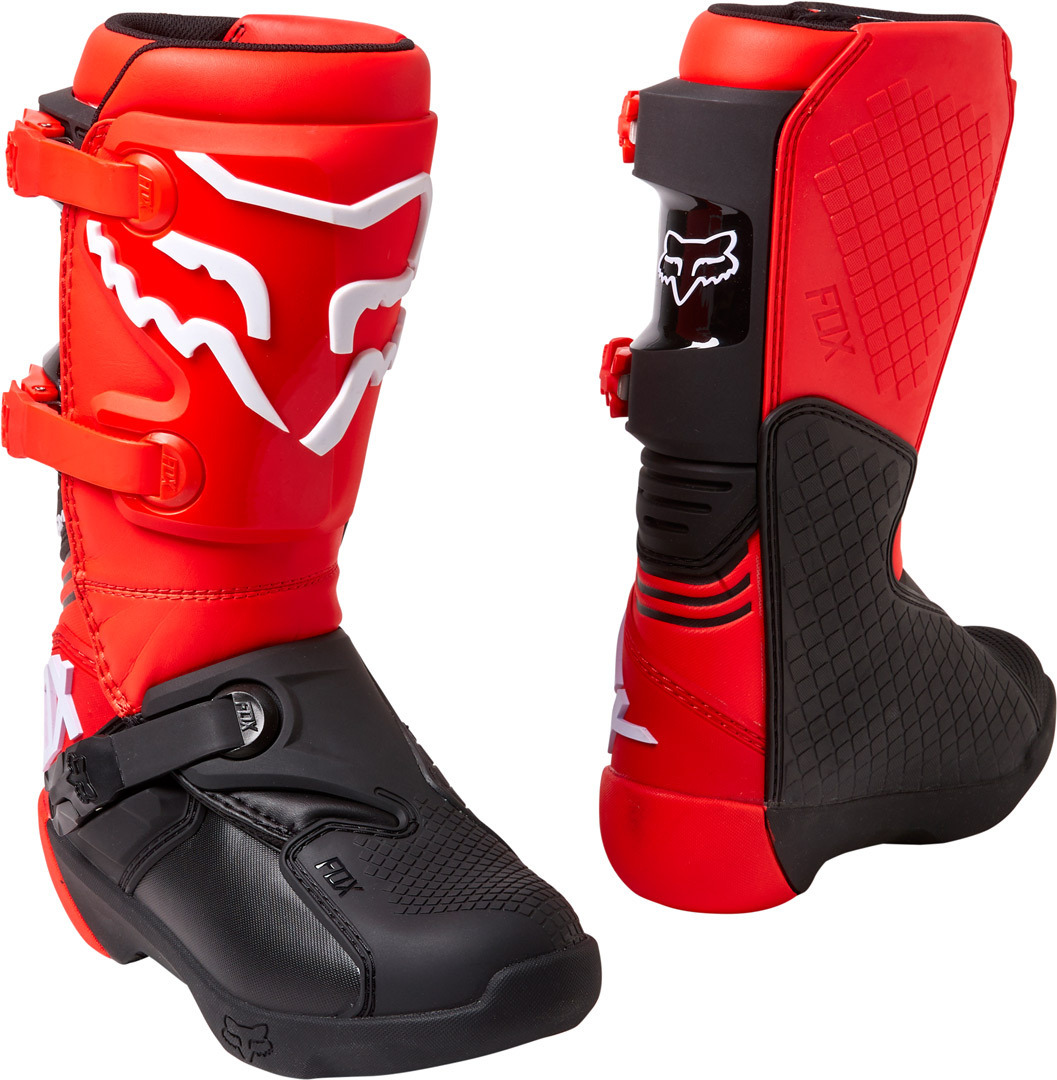 FOX Comp Jugend Motocross Stiefel rot/schwarz 4 Abbildung 1