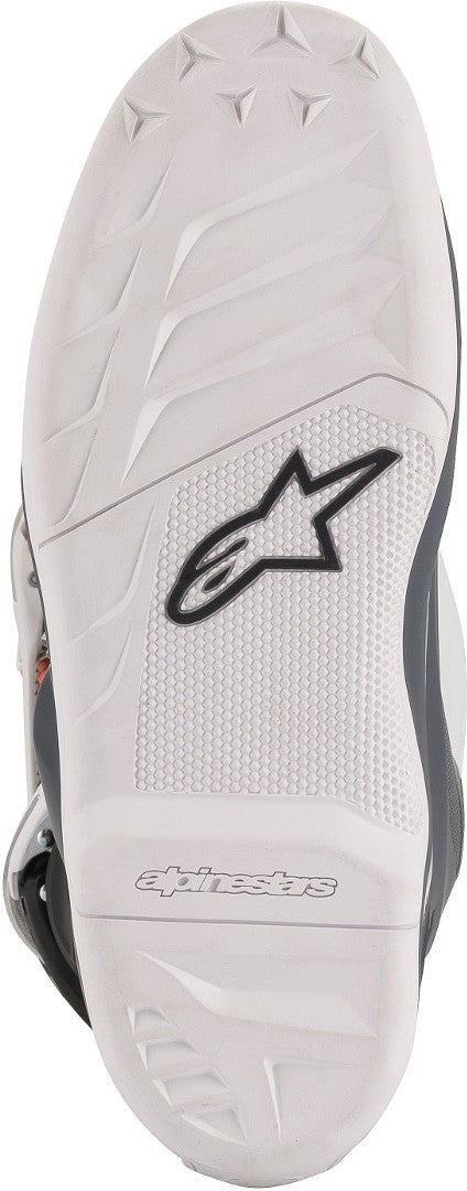 Alpinestars Tech 7S Botas de Motocross Juvenil Cinza/Branco/Laranja 34 Figura 2