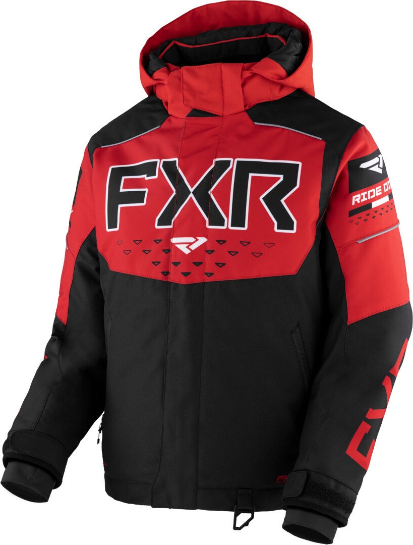 FXR Helium 2023 Youth Snowmobile Jacket black/red/white 12 Figure 1