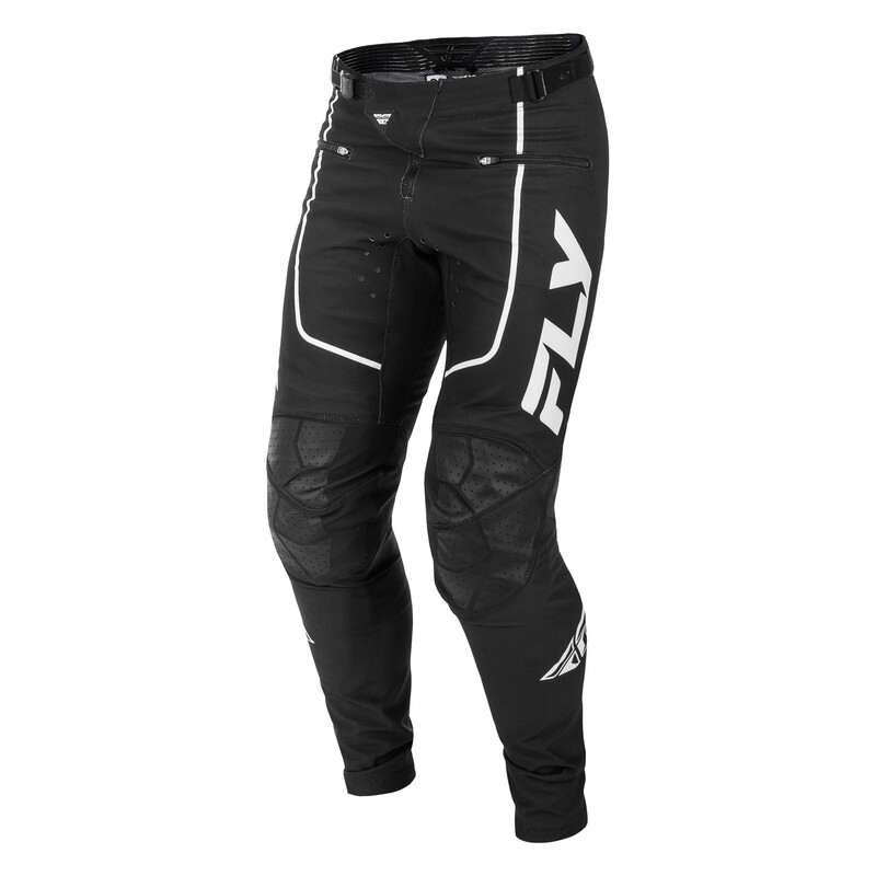 FLY Racing Rayce Youth MTB-byxor - Svart/Vit Figur 3