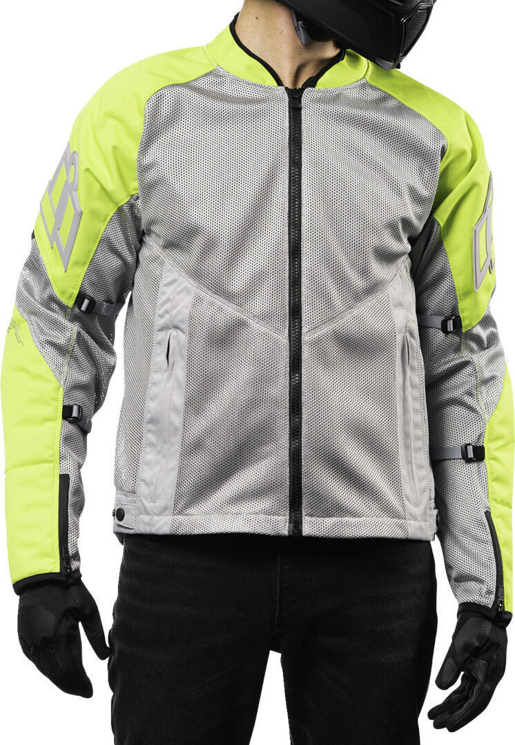 Icon Mesh AF 2023 Motorcycle Textile Jacket grey/yellow L Figure 3