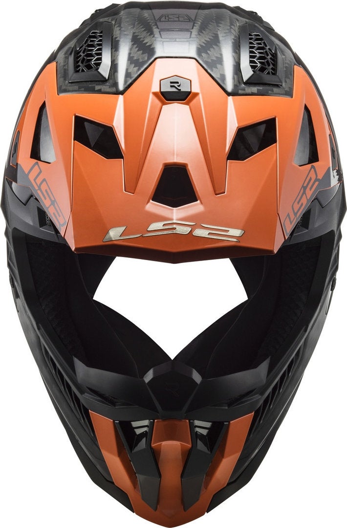 LS2 MX703 X-Force Victory Carbon Motocross hjelm sort/orange L (59/60) Figur 2