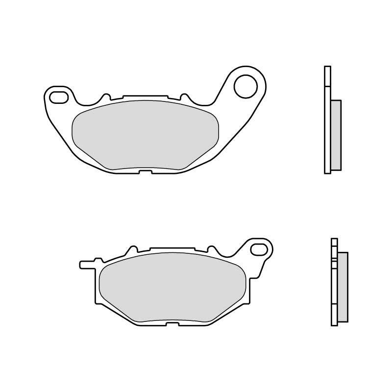 Brembo S.p.A. Plăcuțe de frână din metal sinterizat pe stradă - 07YA52SA Figura 2