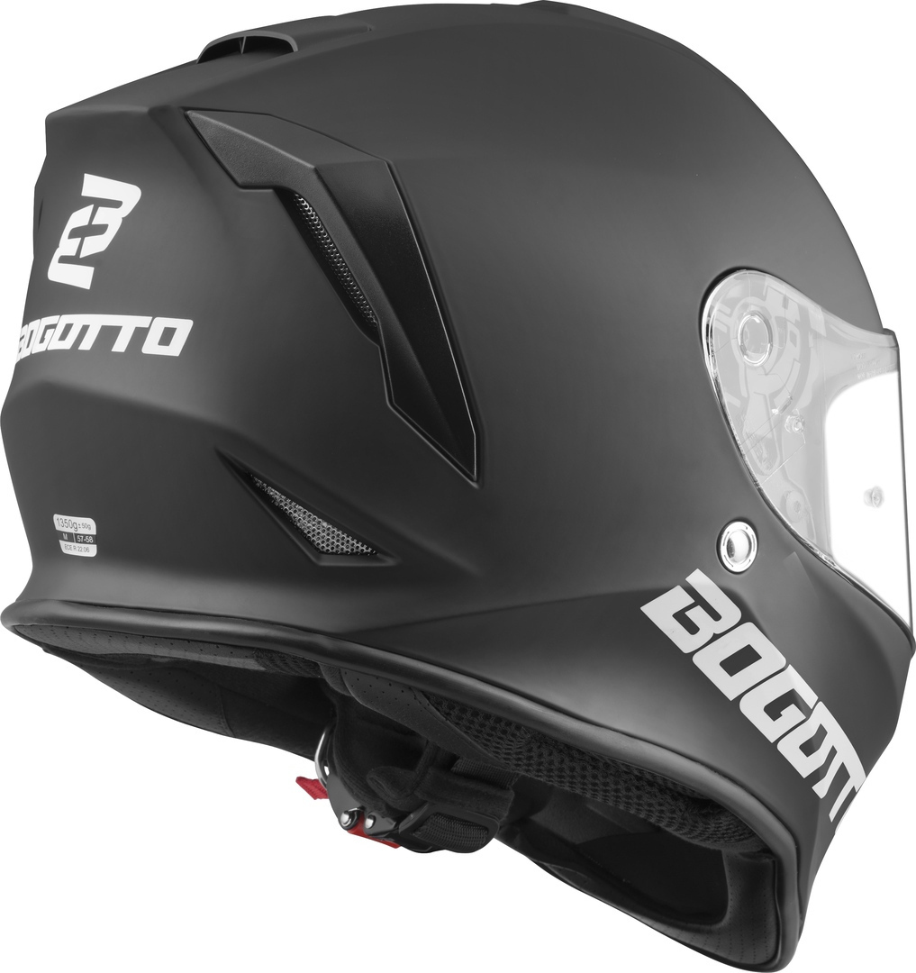 Bogotto H151 Solid Helm schwarz matt S Abbildung 9