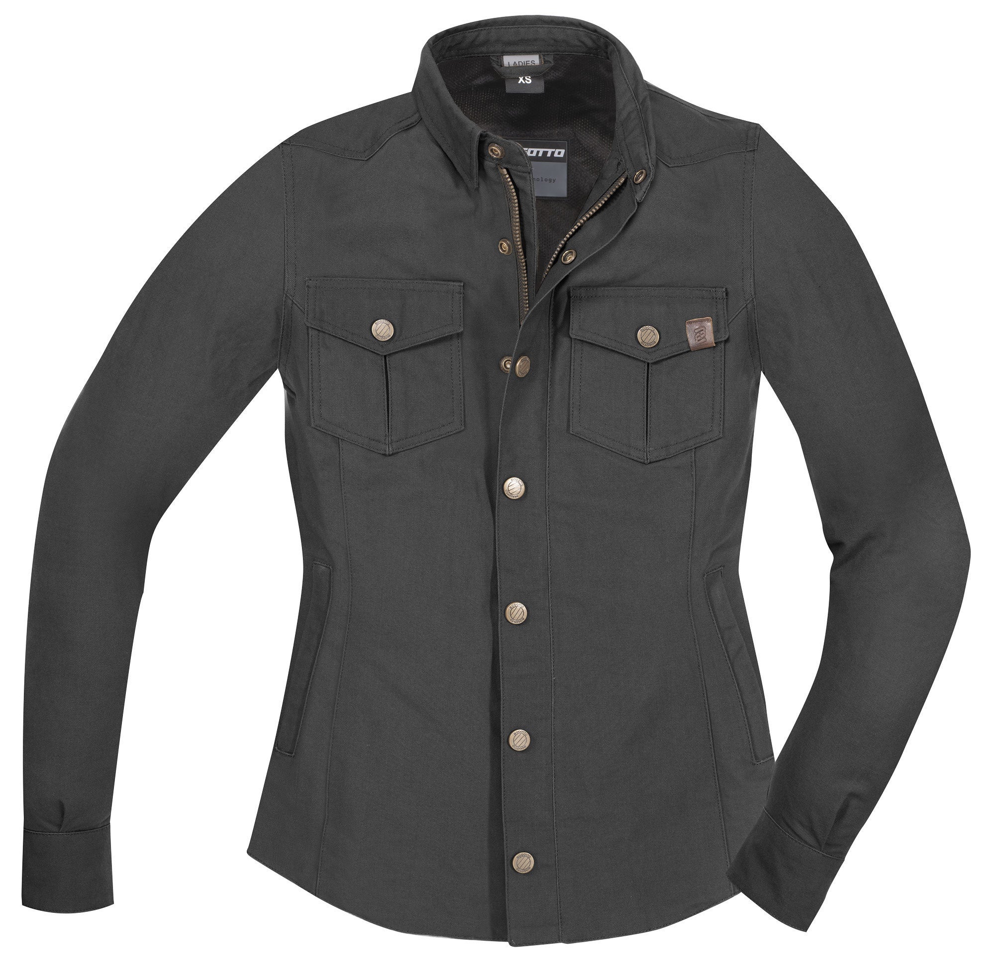 Bogotto Furrow Damen Motorrad Hemd dunkelgrau L Abbildung 3