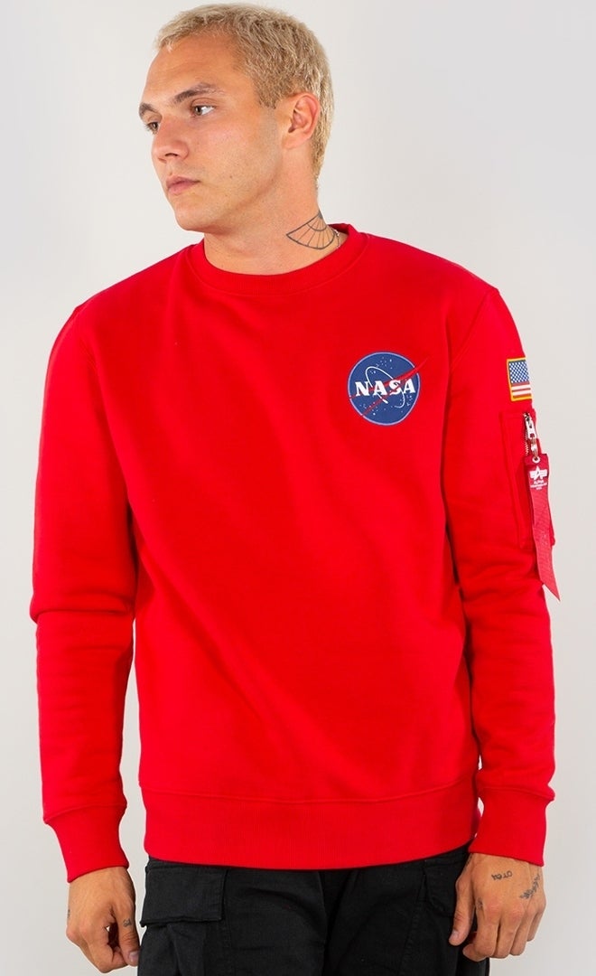 Alpha Industries Space Shuttle Sweatshirt rot XL Abbildung 1