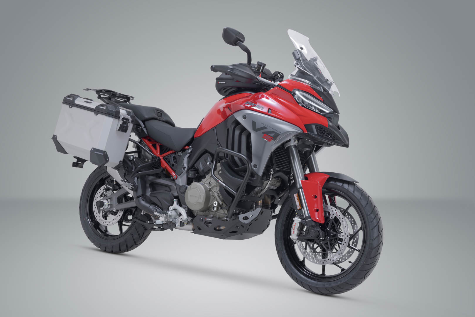 Sistem de carcasă din aluminiu SW-Motech TRAX ADV - Argintiu 37/37 l. Ducati Multistrada V4 (20-). Figura 2