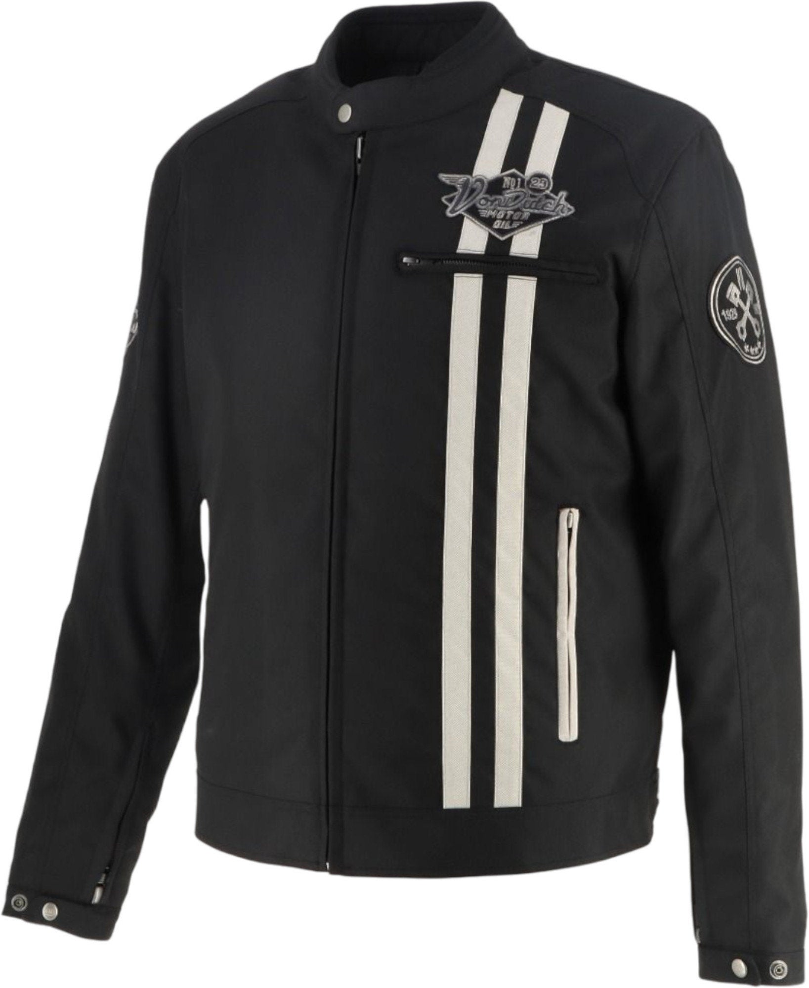Von Dutch X Helstons Speed Racer Motorcycle Textile Jacket black/beige 3XL Figure 2