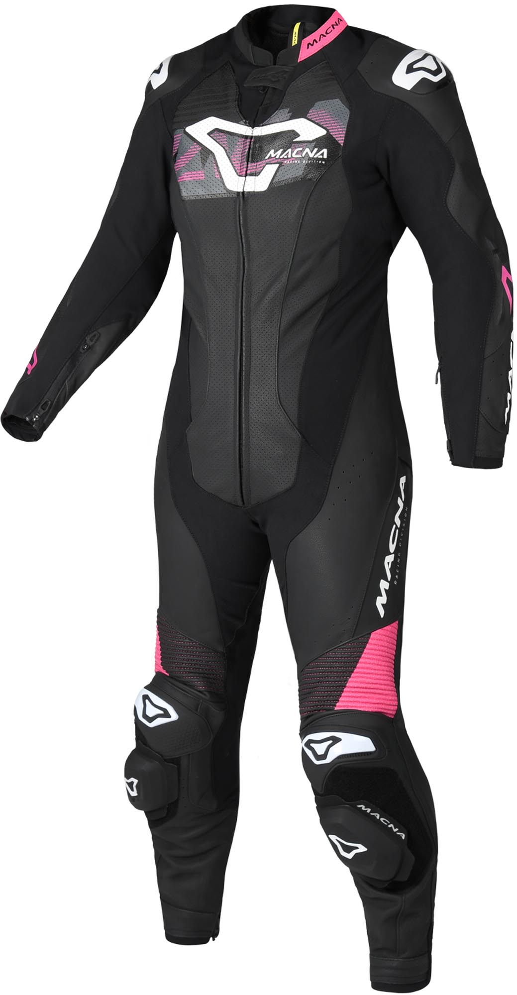 Macna Blitz One Piece Ladies Motorcycle Leather Suit black/pink 46 Figure 1