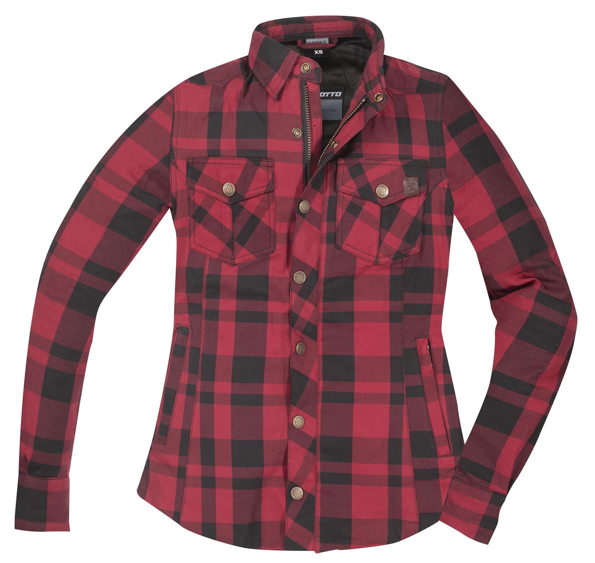 Bogotto Forgewood Ladies Motorcycle Shirt black/red M Figure 4