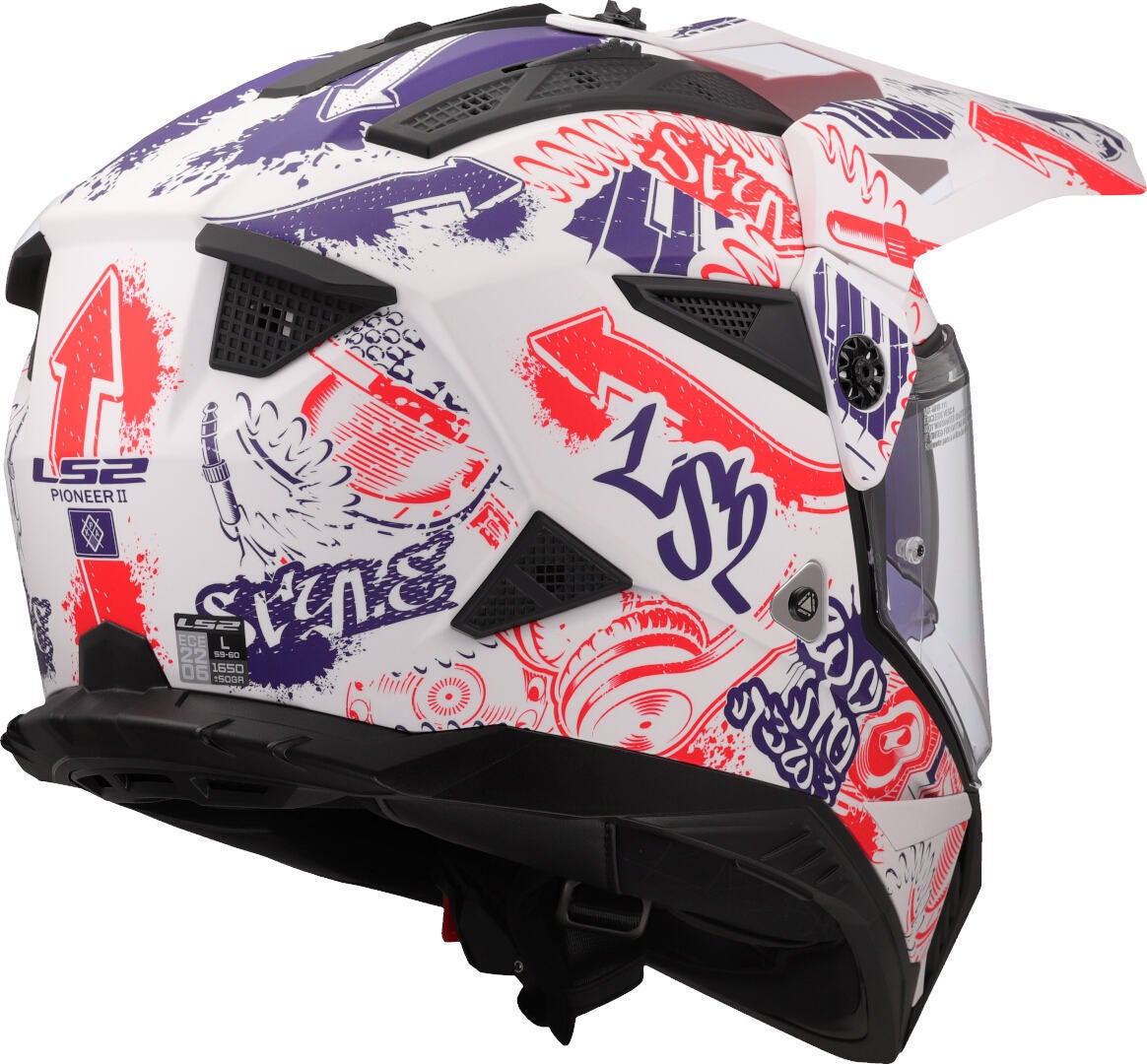 LS2 MX702 Pioneer II Fantasy Casco da motocross S (55/56) Figura 6