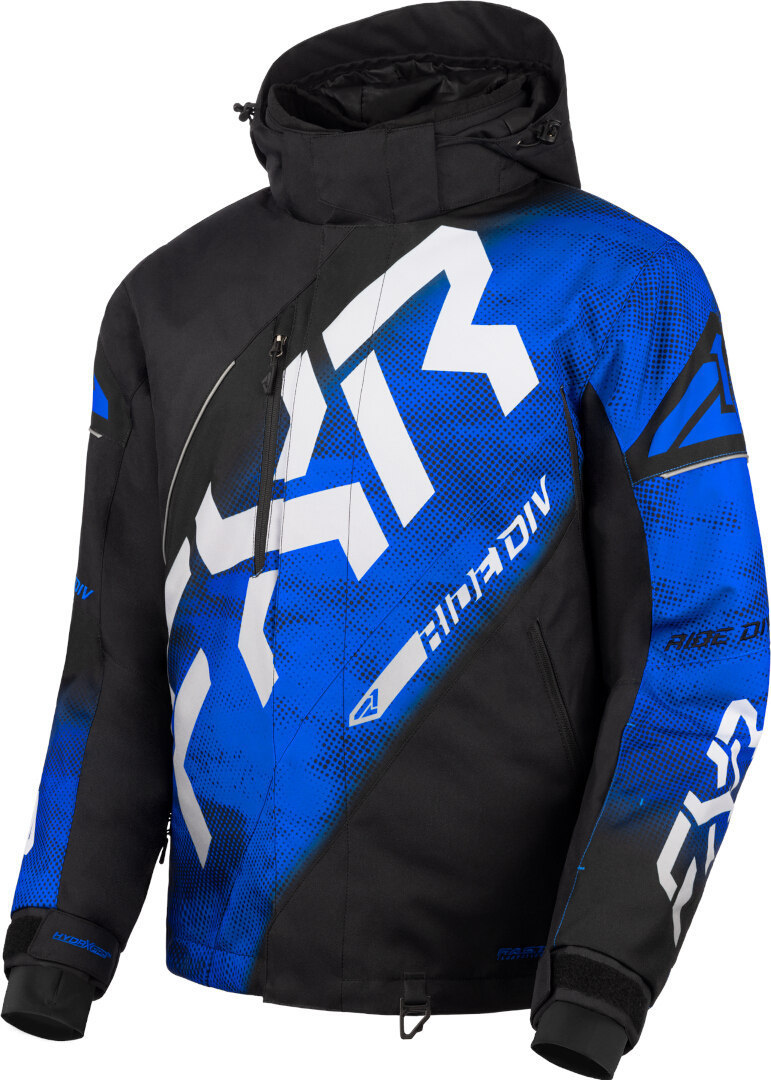 FXR CX 2025 Snowmobile Jacket black/blue/white S Figure 1