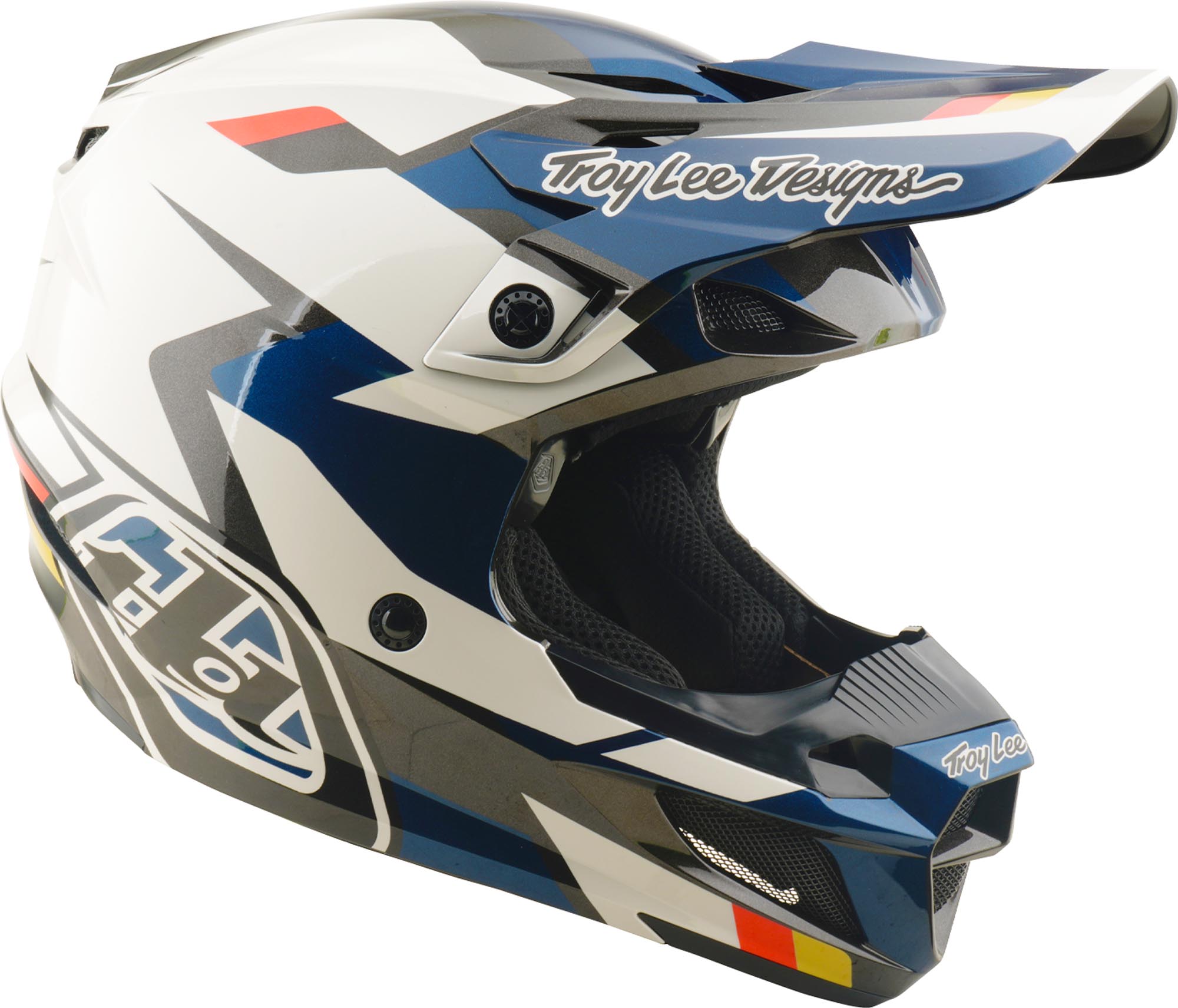 Troy Lee Designs SE5 Polycarbonate MIPS Roamer Casque de motocross bleu/blanc S (55/56) Figure 2