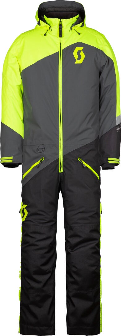 Scott DS Dryo Junior Uma peça jovem snowmobile terno cinza/amarelo neon S Figura 1