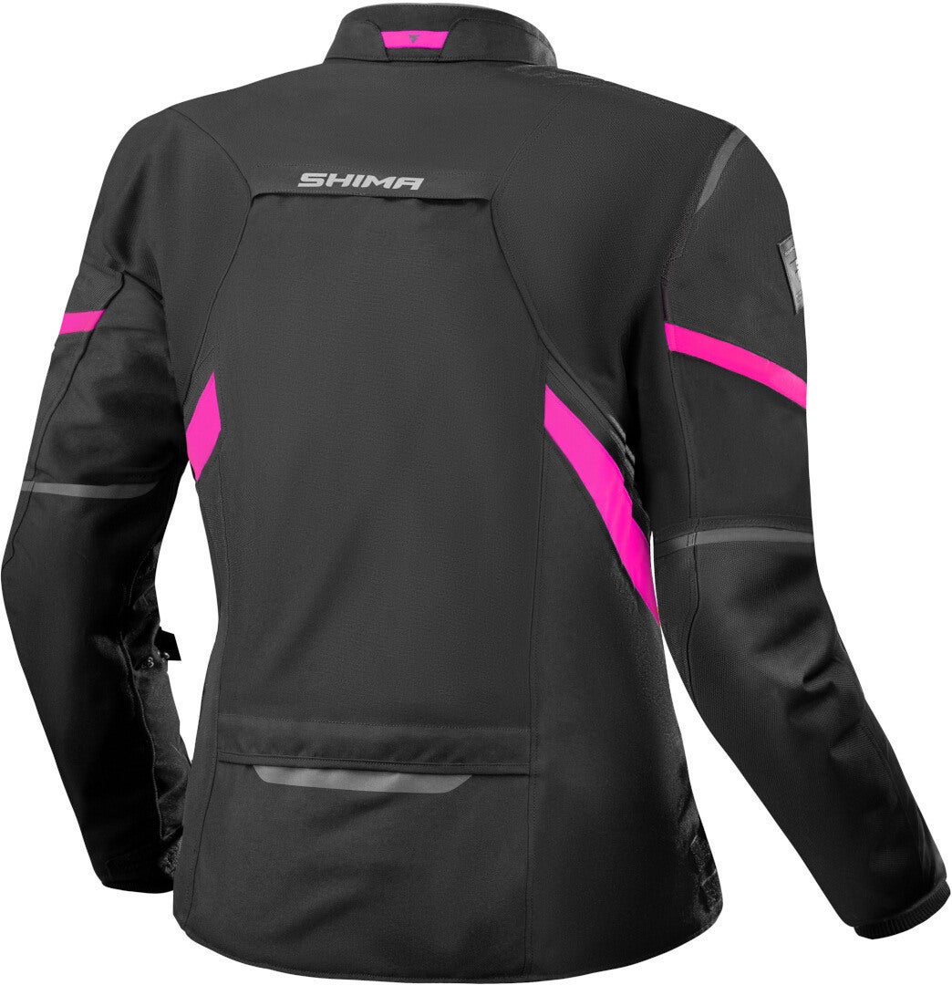SHIMA Rush 2.0 imperméable à l’eau dames moto textile veste noir/rose M Figure 2